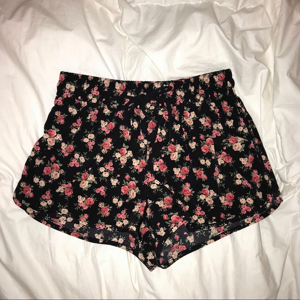 Floral Silky Shorts
